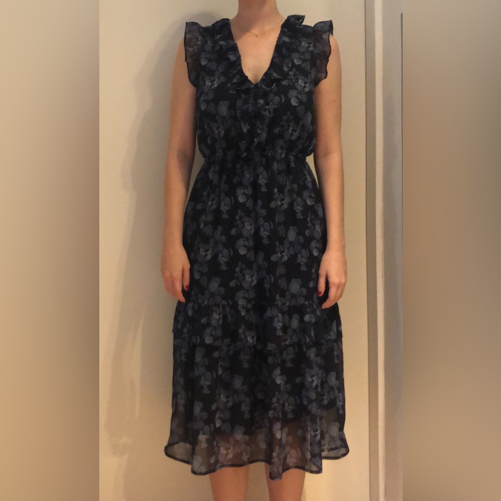 Banana Republic Ruffle Midi Dress